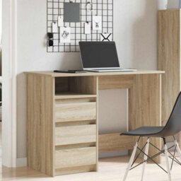Berkfield Desk Sonoma Oak 102X50X75 Cm Engineered Wood - thumbnail 3