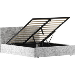 Lassic Vida Designs Veronica Silver Velvet Ukfr 5Ft King Size Ottoman Bed Frame, 200 X 150Cm - thumbnail 9