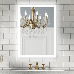 Probaty Bathrooms Led Mirror Backlit Illuminated With Anti-Fog,70X50Cm Rectangular,touch Switch,wall Frameless Vanity Mirror - thumbnail 1