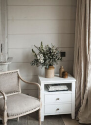 Statement Furniture Brooklyn White 2 Drawer Bedside Table - thumbnail 2