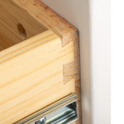 Statement Furniture Brooklyn White 2 Drawer Bedside Table - thumbnail 6
