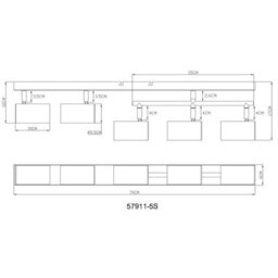 Luminosa Lighting Luminosa Robby Ceiling Spotlight Bar Gunmetal 5X Gu10 - thumbnail 7