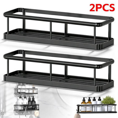2Pcs Bathroom Caddy Storage Shower Shelf - image 1