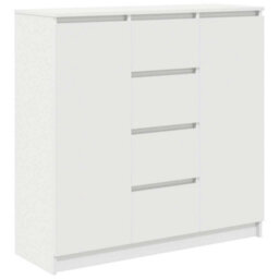 Vidaxl Sideboard With Drawers White 100.5X35X98.5 Cm Engineered Wood - thumbnail 2