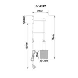 Luminosa Lighting Luminosa Jedd 12Cm Wall Lamp Matt Black 1X E27 - thumbnail 6