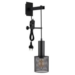 Luminosa Lighting Luminosa Jedd 12Cm Wall Lamp Matt Black 1X E27 - thumbnail 2