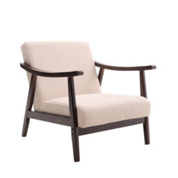 Thehotsale Mid Century Modern Armchair Accent Chair With Solid Wood Frame Lounge Chairs For Living Room - thumbnail 4