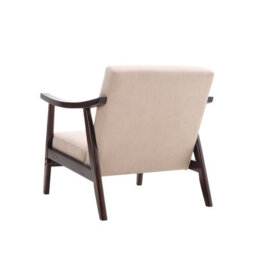 Thehotsale Mid Century Modern Armchair Accent Chair With Solid Wood Frame Lounge Chairs For Living Room - thumbnail 5