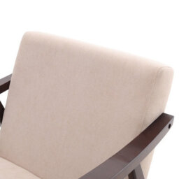 Thehotsale Mid Century Modern Armchair Accent Chair With Solid Wood Frame Lounge Chairs For Living Room - thumbnail 6