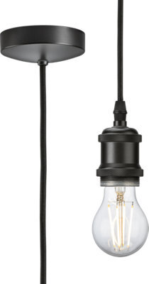 Knightsbridge 8271Lsb 1.8M Vintage Pendant Set In A Smoked Bronze Finish - image 1