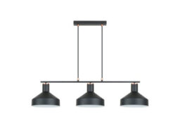 Luminosa Lighting Luminosa Irias Bar Pendant Ceiling Light Black, Copper 3Xe27 - Uk Stock - thumbnail 5