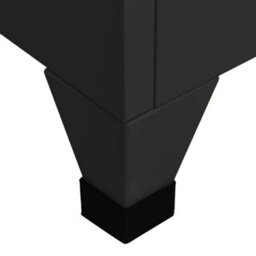 Walplus Locker Cabinet Black 38X45X180 Cm Steel - thumbnail 6