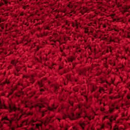 Red Modern Shaggy Easy To Clean Plain Rug For Living Room, Dining Room, Bedroom - 200Cm X 290Cm - thumbnail 2