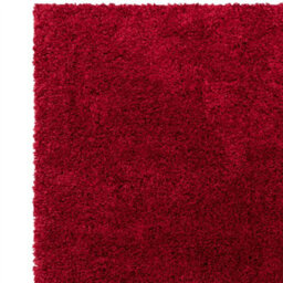 Red Modern Shaggy Easy To Clean Plain Rug For Living Room, Dining Room, Bedroom - 200Cm X 290Cm - thumbnail 4