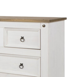 Core Products, Premium Corona, White, 3+3 Drawer Wide Chest H83.4Cm X W132.1Cm X D43.0Cm - thumbnail 7