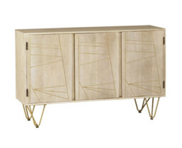 Worcester Light Gold Large Sideboard 3 Doors - thumbnail 2