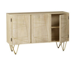 Worcester Light Gold Large Sideboard 3 Doors - thumbnail 3