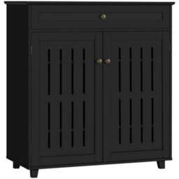Yaheetech 4 Tier Adjustable Shoe Storage Cabinet - Black - thumbnail 2