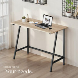 Tectake Desk Newton - Computer, Laptop, Writing Table 50 Cm - Industrial Wood Light, Oak Sonoma - thumbnail 7