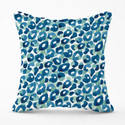 Warren Reed Designer Watercolour Leopard Print Outdoor Cushion 45Cm X 45Cm - thumbnail 1