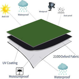 Storage Bag For Standing Christmas Tree (Stand Not Included) - Green 89 Cm X 190 Home Decor Small Decorations, - thumbnail 4