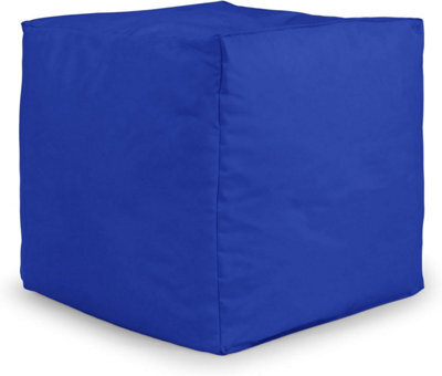 istyle mode Royal Blue Outdoor Bean Bag Footstool Pouffe Water-Resistant 40X40Cm - image 1