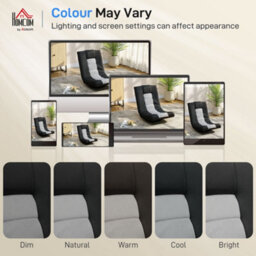 Homcom Folding Floor Chair, Floor Sofa With Adjustable Backrest, Wide Seat - thumbnail 8