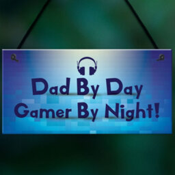 Red Ocean Novelty Gamer Gift For Dad Neon Effect Gaming Hanging Man Cave Sign - thumbnail 5