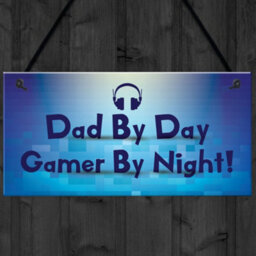 Red Ocean Novelty Gamer Gift For Dad Neon Effect Gaming Hanging Man Cave Sign - thumbnail 4