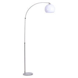 Darphe White Modern Arched Floor Lamp 60W,marble Base,height Adjustable 140 To 220Cm - thumbnail 6