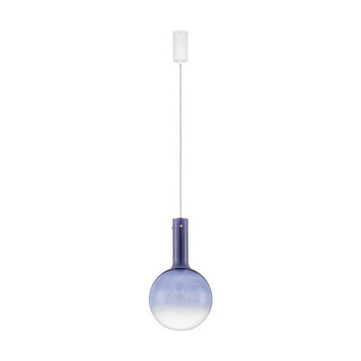Luminosa Lighting Luminosa Nostos Globe Pendant Ceiling Light Blue, Gold, Matt White Triac Dimmable Led 6W 330Lm 3000K - image 1