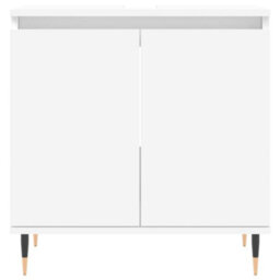Berkfield 3 Piece Bathroom Cabinet Set White Engineered Wood - thumbnail 6