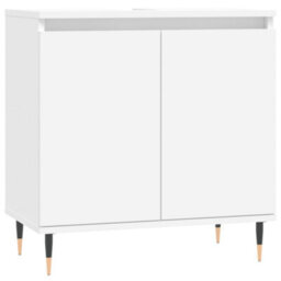 Berkfield 3 Piece Bathroom Cabinet Set White Engineered Wood - thumbnail 5