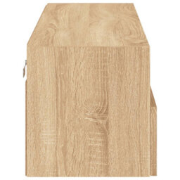 Berkfield Tv Wall Cabinet Sonoma Oak 100X30X30 Cm Engineered Wood - thumbnail 8