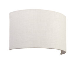 Anson Lighting Bottrel Wall Light Finished In Vintage White Linen - thumbnail 2