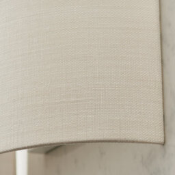 Anson Lighting Bottrel Wall Light Finished In Vintage White Linen - thumbnail 3