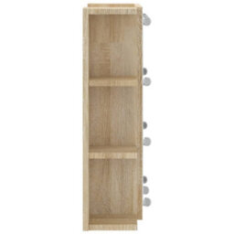 Berkfield Mirror Cabinet With Led Sonoma Oak 70X16.5X60 Cm - thumbnail 9