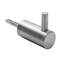 Coat Hook With Concealed Fixing 35mm Projection Satin Stainless Steel - thumbnail 2