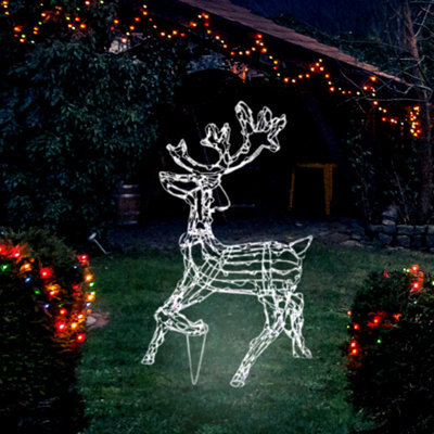 Christmas Standing Reindeer Rope Light Decoration - image 1