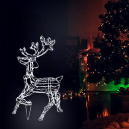 Christmas Standing Reindeer Rope Light Decoration - thumbnail 4