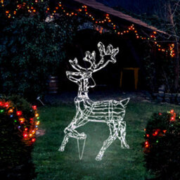 Christmas Standing Reindeer Rope Light Decoration - thumbnail 1