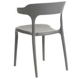 Beliani Set Of 4 Garden Chairs Gubbio Grey - thumbnail 8