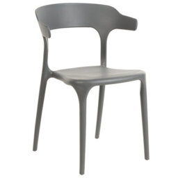 Beliani Set Of 4 Garden Chairs Gubbio Grey - thumbnail 4