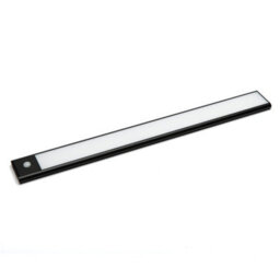 VEW Black Rechargable Pir Bar Light Natural White 4000K 200mm