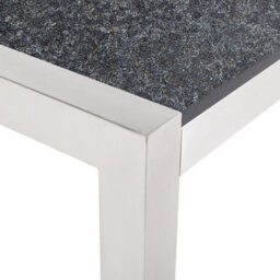 Beliani Garden Dining Table Grosseto 180 Cm 90 Cm Flamed Granite Graphite Grey - thumbnail 6