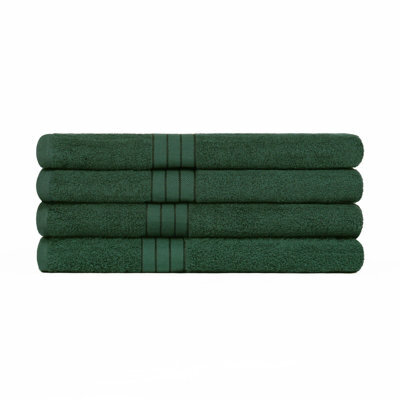 OHS 4 Pack Of 100% Cotton Bathroom Bath Towel