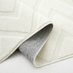 Bedlooms Cream High Low Pile Rug 80X150Cm, Soft Thick Piles,  Diamond Pattern, Hallway Runner And Area Rugs - thumbnail 2
