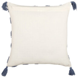 Beliani Throw Cushion Jacaranda Cotton 45 X 45 Cm Blue Geometric Pattern - thumbnail 4