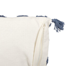Beliani Throw Cushion Jacaranda Cotton 45 X 45 Cm Blue Geometric Pattern - thumbnail 5