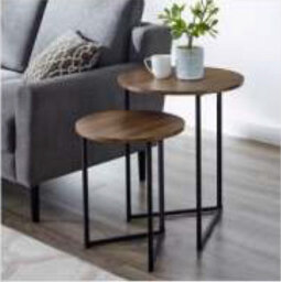 Buttercup Farm Ravi Large Stool - Mango Wood/iron - L43 X W43 X H58 Cm - Light Finish - thumbnail 3